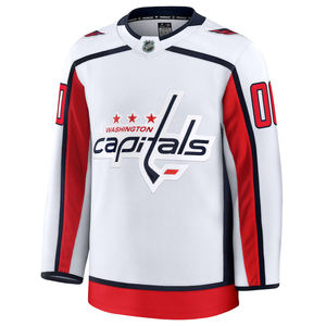 Camiseta de hockey personalizada blanca, roja y azul marino para hombre, ropa deportiva ligera de manga larga con retazos, cómoda camiseta de Entrenamiento Atlético - Product Image 2