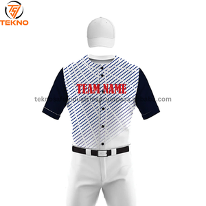 ชุดเครื่องแบบเบสบอลผ้าโพลีเอสเตอร์น้ำหนักเบาระบายอากาศได้ดีชุดเบสบอลแบบแห้งเร็วออกแบบโลโก้ได้ตามต้องการ - Product Image 3