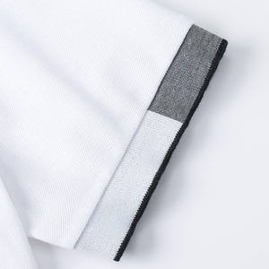 Nouveaux polos pour hommes avec poche Elegante Plaided T-shirts en coton à manches courtes Chemise de golf - Product Image 4