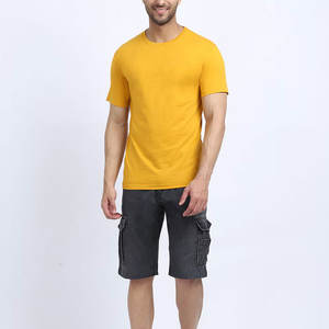 Suministro directo de fábrica Camiseta clásica Cuello redondo Producto más exigente Camiseta para hombre Nueva llegada Camiseta de verano - Product Image 5