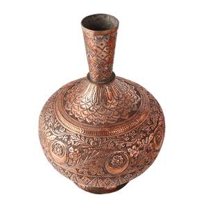 Surahi-olla de agua de cobre indio hecha a mano, decoración de cocina para restaurante, artículos de regalo, SNE-821/59769 - Product Image 1