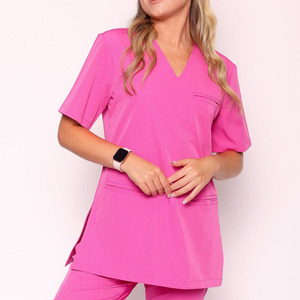Uniformes Médicos de Alta Calidad para Mujer, Pantalones Jogger y Blusa Quirúrgica Elástica en 4 Direcciones, Uniformes de Enfermería para Clínica - Product Image 4