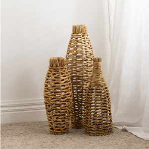 Jarrón hecho de jacinto de agua para decoración del hogar Hecho en Vietnam Material ecológico para decoración del hogar Venta al por mayor - Product Image 2