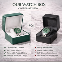 Elegante Caja de Empaque para Reloj con Cierre Magnético, Caja de Empaque para Reloj Inteligente para Exhibición de Accesorios de Moda y Suministro Minorista