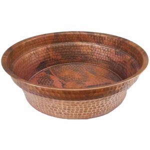 Tazón Redondo de Cobre Pulido 100% Puro para Pedicura, Spa de Pies, Salón de Belleza, para Masaje y Bronceado - Product Image 5