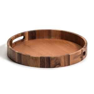 Plateau de service en bois durable et personnalisable MA CRAFT INDIA avec poignées réglables, fabriqué à la main en Inde pour les occasions spéciales - Product Image 4