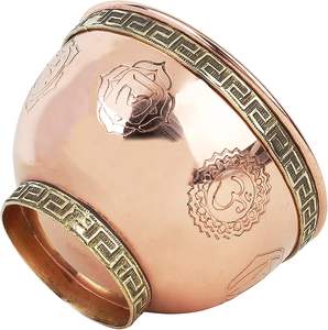 Bols tibétains à 7 chakras en cuivre gaufré de qualité supérieure Antique et Royal Touch disponibles pour l'exportation dans le monde entier au meilleur prix - Product Image 2