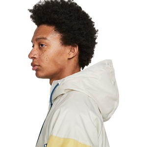 แจ็กเก็ตกันลมสะท้อนแสงทำจากโพลีเอสเตอร์ของผู้ชายเสื้อวินเทจย้อนยุคกันน้ำชายหาดสีขาวน้ำเงินสำหรับ Windbreaker2025 - Product Image 4