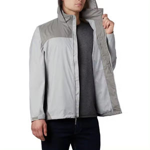Chaqueta cortavientos para hombre, chaqueta cortavientos con cremallera completa, chaqueta bomber impermeable de talla grande transpirable para hombre - Product Image 4