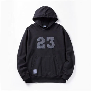 Todo peso pesado 100% algodón Streetwear Sudadera con capucha desgastado lavado ácido Puff Impresión de lana de alta calidad personalizado para logowith diseño - Product Image 3