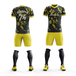 High Quality New Design Men's Breathable Soccer Uniform Custom Logo Football <b>Shirt</b> OEM Service Sports Wear for Football Players - Product Image 3