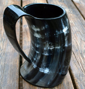 Horn Drinking <b>Mug</b> Wholesale Supplier Personalized Premium Handcrafted Horn <b>Mug</b> Made Custom Logo <b>Thermal</b> Dishwasher Safe Modern - Product Image 2