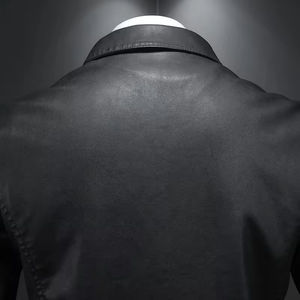 Nouvelle Veste en Cuir pour Homme 2026 de Haute Qualité, Veste en Cuir de Mouton à Revers pour Jeunes Hommes, Meilleures Vestes en Cuir de Haute Qualité pour Hommes - Product Image 4