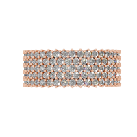Bague pour homme en or massif 14 carats, diamant naturel entièrement serti, style hip-hop personnalisé, bijoux de luxe, certifiée IGI, sertissage à griffes, pour soirée