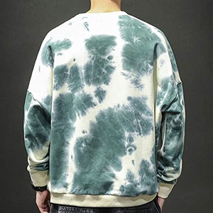 Sweat-shirt à col rond pour homme, décontracté, manches longues, léger, 100% coton molletonné, poignets et ourlet côtelés, coupe classique, hiver, brodé - Product Image 4