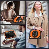 Étui robuste pour tablette avec sangle de transport et bandoulière pour iPad A16 11e génération 11 pouces 2025 et iPad 10e génération 10,9 pouces 2022