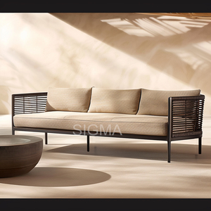 Set divano da salotto <span class=keywords><strong>in</strong></span> <span class=keywords><strong>alluminio</strong></span> per esterni da giardino set divano set di servizi personalizzati mobili da soggiorno - Product Image 3