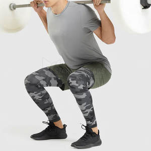 Legging de fitness pour homme, compression, taille élastique, léger, respirant, grande taille, vêtements de sport pour la course à pied, en vente en ligne - Product Image 4