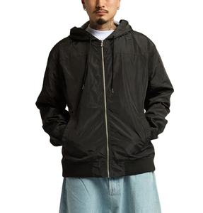 แจ็กเก็ตมีซิปโพลีเอสเตอร์100% สำหรับผู้ชายเสื้อกันลมกันน้ำสีตัดกัน - Product Image 1