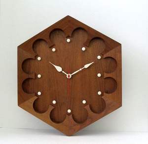 VINTAGE CUSTOMIZED WOODEN WALL <b>CLOCK</b> FOR ELEGANT HOME DECOR MODERN Bamboo Body with Natural Rosh for Wedding Occasions - Product Image 6