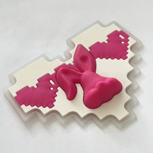 En gros personnalisé 3D en relief TPU PVC caoutchouc troupeau Silicone fer Patch 3D fleur transfert de chaleur impression de logo étiquettes - Product Image 2