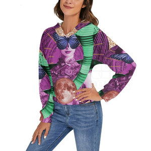 Nouveaux sweats à capuche tendance personnalisables en coton et polyester, style décontracté pour femmes, en vente - Product Image 4