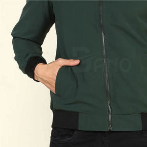 Chaqueta de bombardero con cuello levantado de alta calidad para hombre Diseño de contraste de color liso único Invierno 4XL Tamaño Nueva condición - Product Image 5