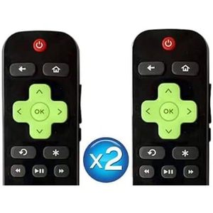 BESIA New [Glow in The Dark] (confezione da 2) di ricambio-telecomando per Roku-TV, compatibile per TCL Roku/Hisense Roku/Onn Roku/Ph - Product Image 2