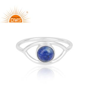 Increíble diseño, anillo de piedras preciosas de lapislázuli Natural de Plata de Ley 925, joyería de diseño personalizado para mujer, regalo para ella - Product Image 3