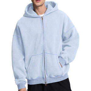 Offre Spéciale automne couleur unie hommes à manches longues fermeture éclair Hoodies avec des couleurs et des tailles personnalisées - Product Image 3