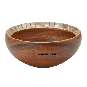 Cuenco de madera para chocolate Clásico Elegante Diseñador hecho a mano Cuenco dulce Clásico Elegante Venta al por mayor Cuenco de madera para chocolate - Product Image 1