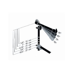 QUIK LOK - QLX/3 Antideslizante Aleación de aluminio ligera Base resistente Soporte de exhibición de bloqueo ajustable para teclado - Product Image 4