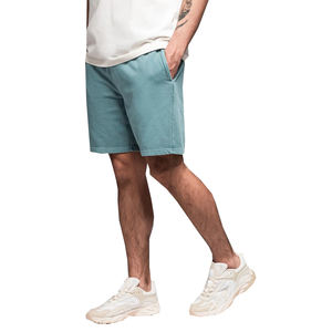 Pantalones Cortos Deportivos Casuales para Hombre, 100% Algodón, Cómodos, de Alta Calidad, Transpirables, de Secado Rápido, Cintura Media, Cierre con Cordón, Tejido Sólido - Product Image 3