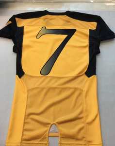 Uniformes de football américain de jeunesse de sublimation conçus sur mesure de la plus haute qualité pantalon intégré en jersey sergé - Product Image 2