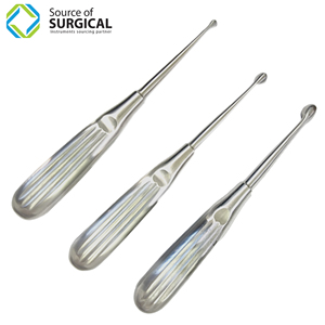 Volkman Manual Orthopedic Curettes Single-Ended Steel and Stainless Steel Scoop Stainless Steel Material Dental Surgical Bone - Product Image 3