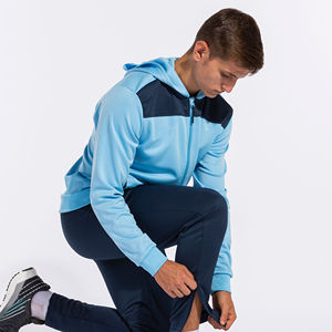 Automne hiver 2 pièces ensemble de vêtements pour hommes respirant séchage rapide 100% coton Joggers sweats à capuche grande taille polaire survêtement Logo pour - Product Image 6