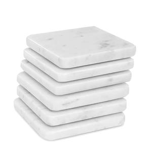 Posavasos de mármol a precio directo de fábrica, posavasos de mármol ecológico, posavasos de mármol de diseño creativo de tamaño personalizado de buena calidad - Product Image 2