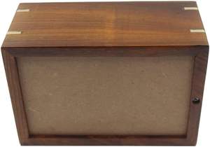 Urnes en bois pour cendres humaines adulte mâle femme croix avec ailes d'ange urnes gravées pour cendres fabriquées à la main funérailles en palissandre - Product Image 6