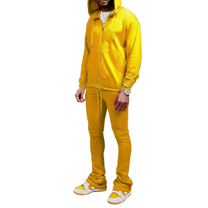 Vente en gros OEM Marque privée Survêtement d'hiver pour homme uni pour le fitness et un usage décontracté Design à col à capuche Exportation - Product Image 3