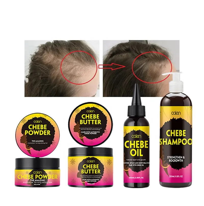 Oagen atacado de óleo de chebe natural e puro, óleo de mastigar, manteiga nutritiva, fortalece o crescimento do cabelo, kit de chebe