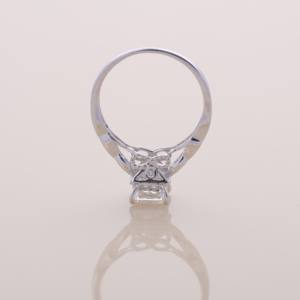 Anillo de Diamante de Corte Princesa de 1.2ct Cultivado en Laboratorio, Plata de Ley 925 Sólida, Joyería de Compromiso - Product Image 5