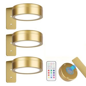 Lámpara <span class=keywords><strong>LED</strong></span> de Techo, 3 Colores RGB Ajustables, Lámpara de Pared Decorativa, Ultrafina, Recargable, con Control Remoto - Product Image 1