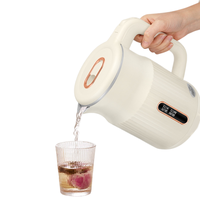 Bouilloire électrique en acier inoxydable 304 à double paroi de qualité supérieure, 1,8 L, ébullition rapide, arrêt automatique, maintien au chaud, pour la maison et le bureau