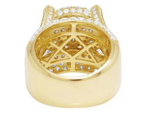 Custom <b>Iced</b> Out Mens <b>Ring</b> 925 Sterling Silver VVS Moissanite Hip Hop Diamond <b>Ring</b> Jewelry - Product Image 5