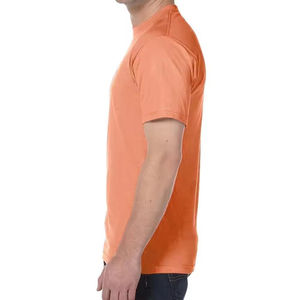 เสื้อยืดผ้าฝ้าย100% สำหรับผู้ชายเสื้อยืดสำหรับวิ่งเข้ารูปสีพื้นพิมพ์ลายเฮฟวี่เวท - Product Image 5