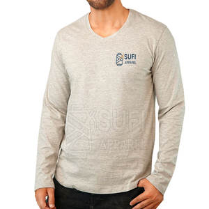 เสื้อเชิ้ตแขนยาวผู้ชายทรงทางการ ผลิตจากผ้าถักเนื้อฝ้ายพรีเมียม 100% สำหรับใช้ในสำนักงาน ธุรกิจ และงานมืออาชีพ - Product Image 1