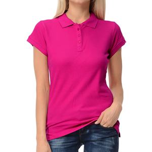 Polo de Mujer de Súper Calidad al por Mayor, Precio Económico, Manga Corta, Cuello en Contraste, Logotipo Personalizado Disponible, Camiseta Polo para Mujer - Product Image 1