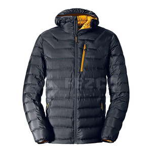 Veste matelassée à capuche pour homme de haute qualité avec logo personnalisé imprimé, taille plus, col montant, respirante, imperméable, hiver, nylon/polyester - Product Image 1
