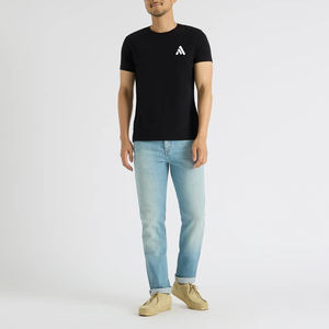 T-shirt pour homme 200 g/m², 100 % coton, col rond, t-shirt uni, streetwear, léger, pour homme - Product Image 3