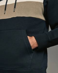 Sudadera con capucha personalizada de tu propio diseño con bolsillo de canguro, Sudadera con capucha de mezcla de algodón, ropa de calle informal para hombre, estilo en capas - Product Image 4